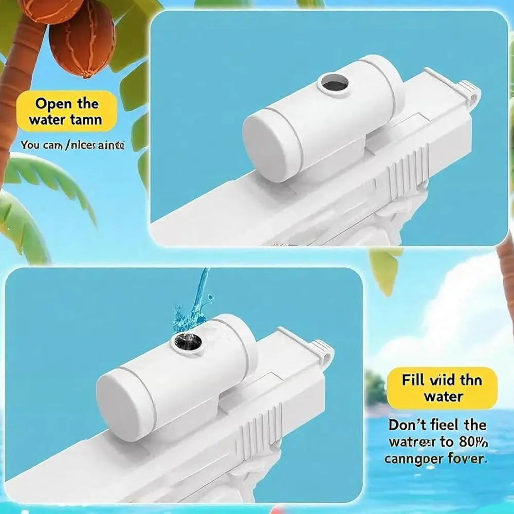 Handheld Manual Two-Way Water Gun Prank Watergun Toy Summer Seasides Water Toy Children Adult Outdoor Swimming Pool Seasides Toy