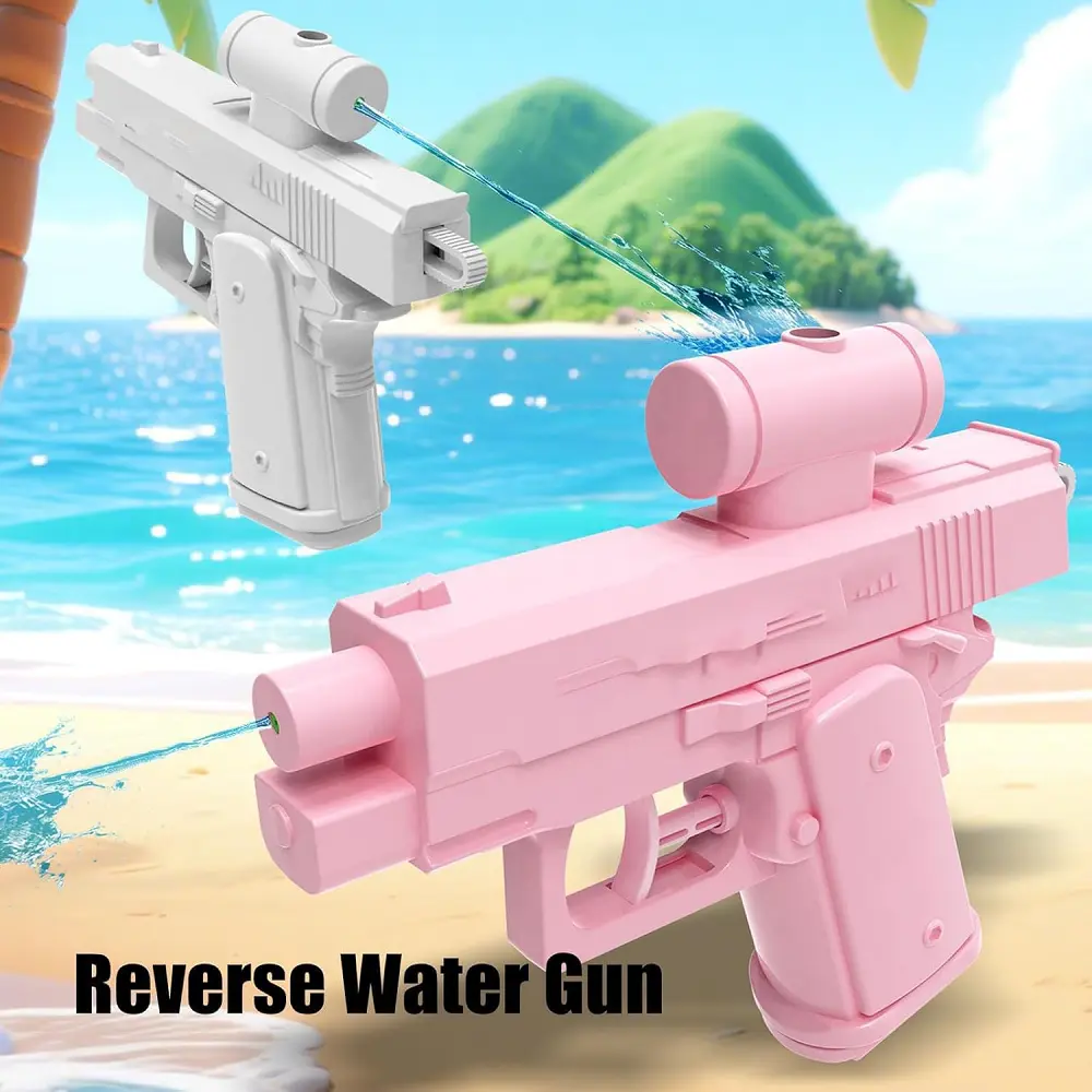 Handheld Manual Two-Way Water Gun Prank Watergun Toy Summer Seasides Water Toy Children Adult Outdoor Swimming Pool Seasides Toy