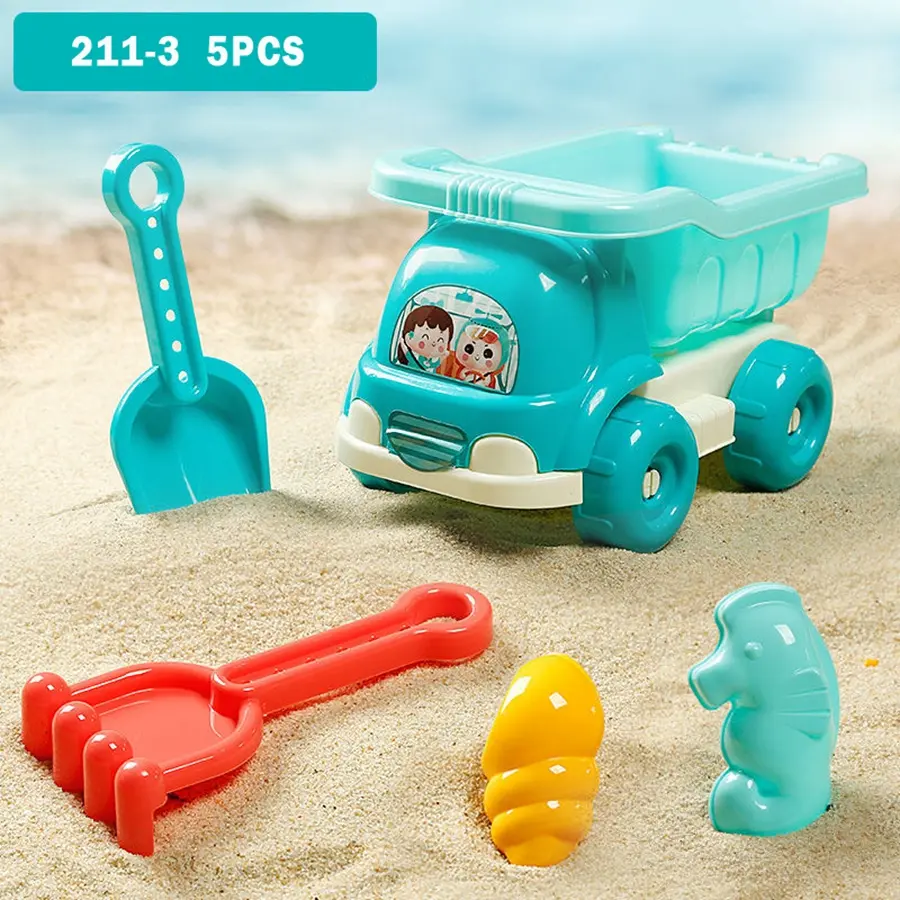 Beach Toys For Kids Sand Toys Buckets With Sifter Watering Can,Hand Tools Sand Molds Mesh Beach Toy Bag Kids Summer Fun Beach