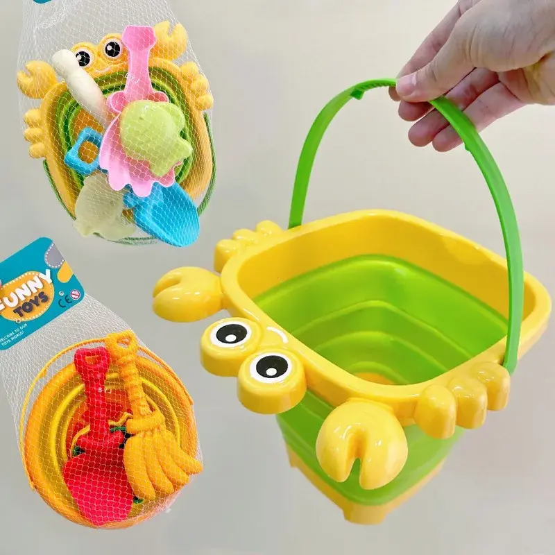 Summer Beach Set Toys For Kids Digging Sand Plastic Bucket Watering Bottle Shovels Children Beach Water Game Toys Tools