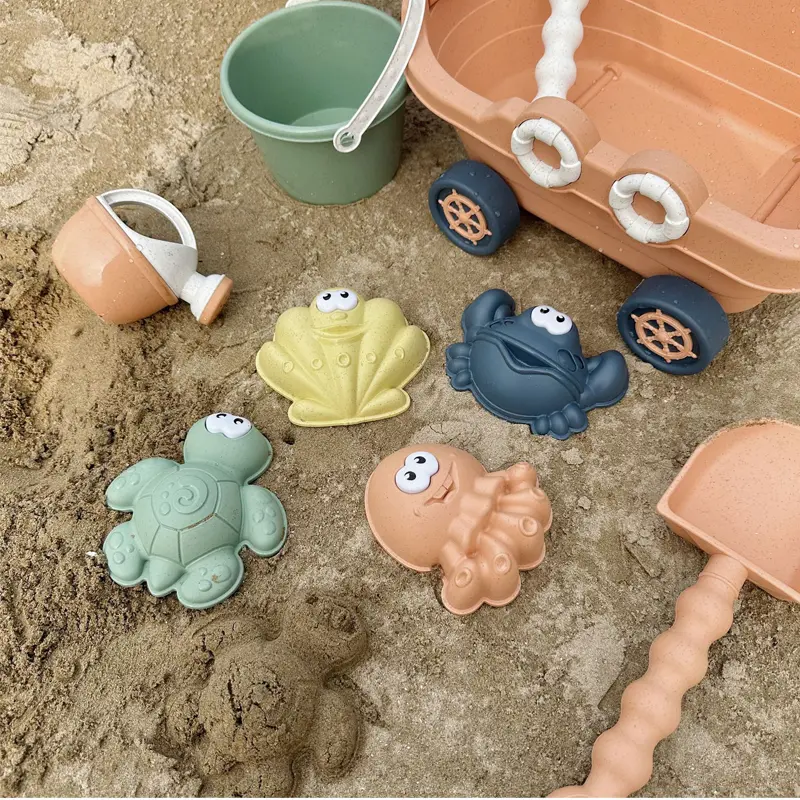 Beach Play Toys Children Portable Garden Seaside Shovel Sand Truck Storage Bucket Sand Digging Tools Summer Outdoor Party Gift