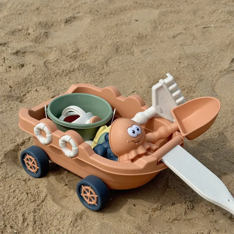 Beach Play Toys Children Portable Garden Seaside Shovel Sand Truck Storage Bucket Sand Digging Tools Summer Outdoor Party Gift