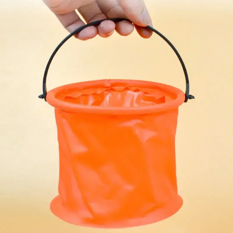 1pc Beach Sand Bucket Toy Collapsible Bucket Gardening Tool Outdoor Pool Play Tool Kids Summer Water Fun Toy Birthday Gift