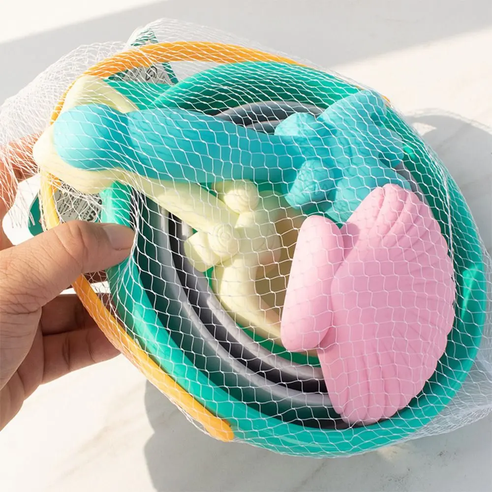 Multicolor Beach Toys Set Plastic Sand Mold Digging Sand Kit Bucket Shovel Kids Plaything Playing Sand Gadgets