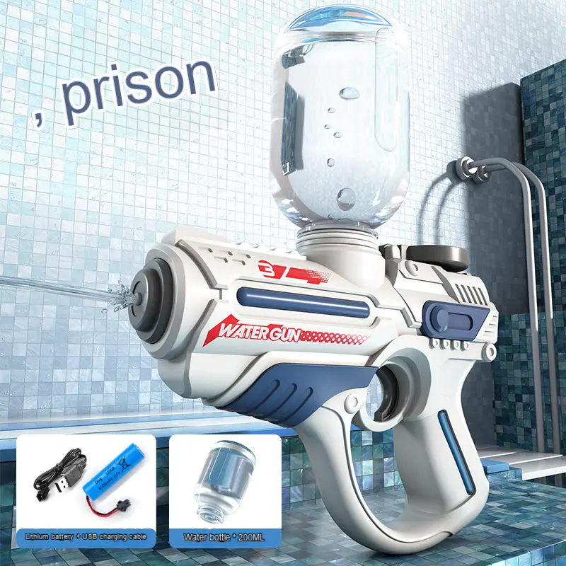 2024 New Electric Automatic Water Gun Children High-pressure Outdoor Beach Large-capacity Swimming Pool Summer Toy for Children