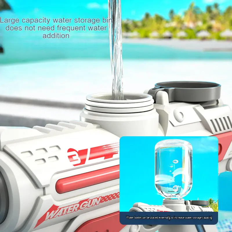 2024 New Electric Automatic Water Gun Children High-pressure Outdoor Beach Large-capacity Swimming Pool Summer Toy for Children