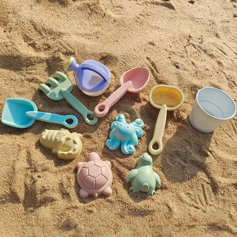 Summer Beach Set Toys for Kids Digging Sand Plastic Bucket Watering Bottle Shovels Children Beach Water Game Toys Tools
