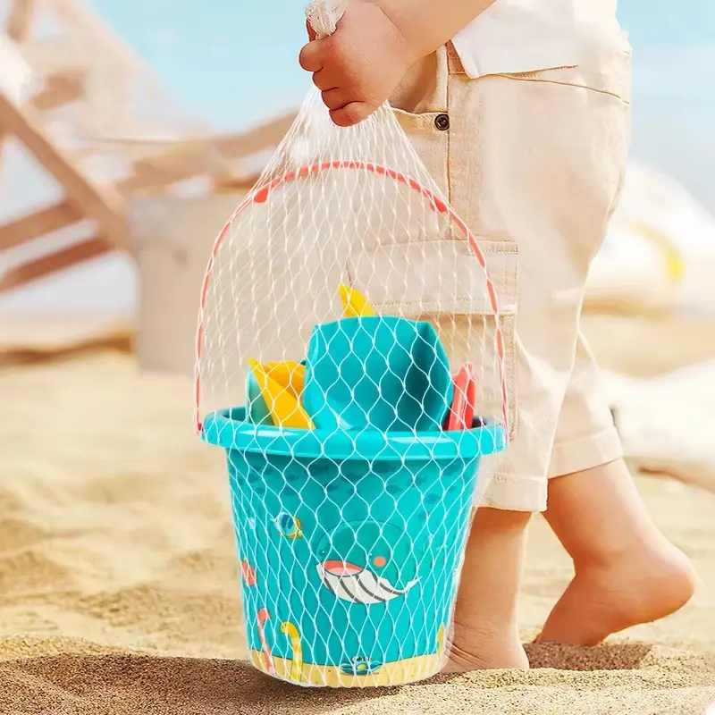 18pcs Summer Beach Set Toys For Kids Outdoor Beach Water Game Digging Sand Plastic Bucket Watering Bottle Spoon Shovels Toys
