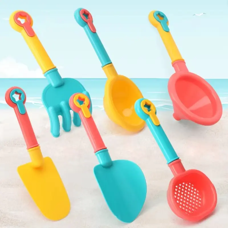 18pcs Summer Beach Set Toys For Kids Outdoor Beach Water Game Digging Sand Plastic Bucket Watering Bottle Spoon Shovels Toys