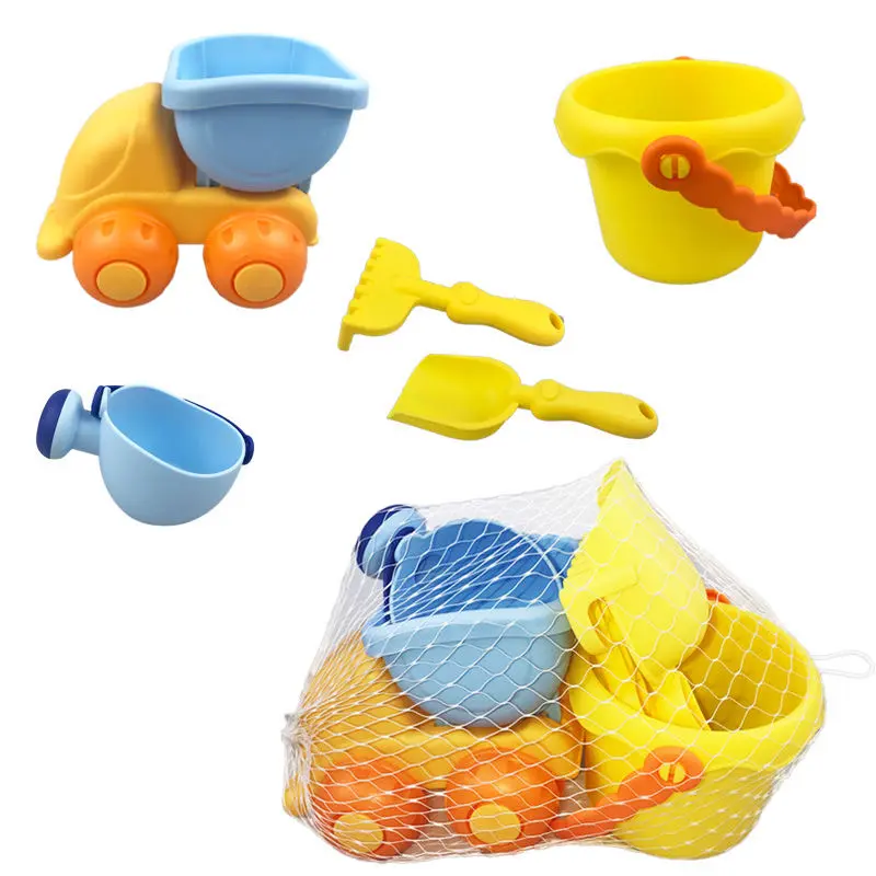 Bucket Molds  Water Can Sand and Water Play Kit for Toddlers Kids Outdoor Birthday Durable Summer Beach Toys Set with Shovel