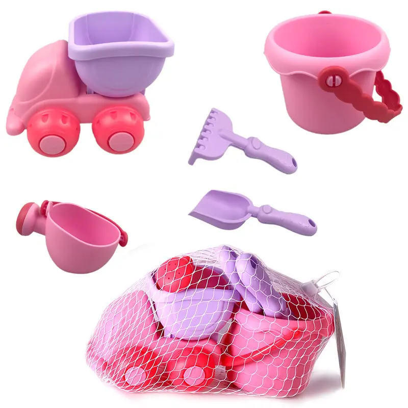 Bucket Molds  Water Can Sand and Water Play Kit for Toddlers Kids Outdoor Birthday Durable Summer Beach Toys Set with Shovel