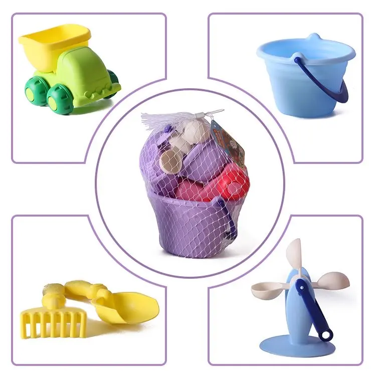 Bucket Molds  Water Can Sand and Water Play Kit for Toddlers Kids Outdoor Birthday Durable Summer Beach Toys Set with Shovel