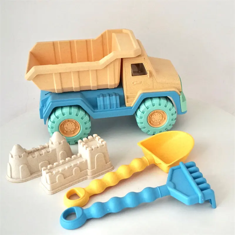 Sand Toys For Kids Large Sand Shovel Beach Bucket Sand Digging Tool 5 PCS Travel Toy Summer Outdoor Party Toy Great Holiday Gift