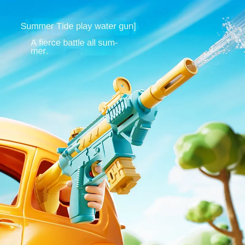 Summer Water Gun M416 non Electric Pistol High-pressure Full Automatic Shooting Water Beach Toy Gun For kid Children Boys Girls