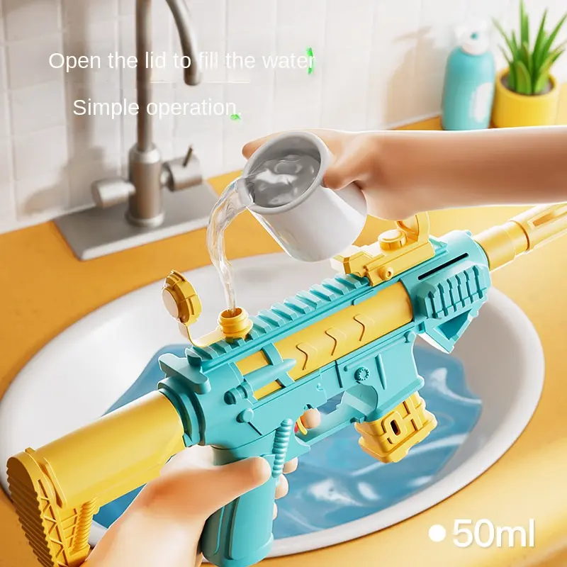 Summer Water Gun M416 non Electric Pistol High-pressure Full Automatic Shooting Water Beach Toy Gun For kid Children Boys Girls