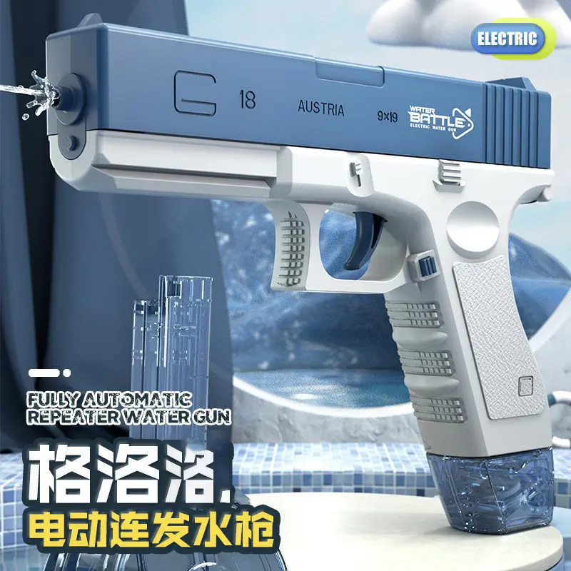 New Water Gun Electric M416 Pistol Shooting Toy Full Automatic Summer Beach Outdoor Fun Toy For Children Boys Girls Adults Gift