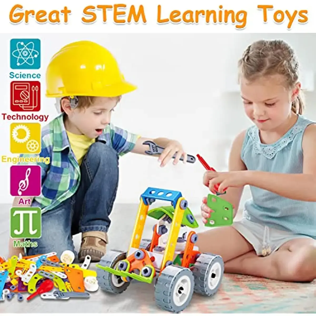 Building Set for 4+ Boys Birthday Gifts STEM Toys Educational Autism Sensory Toy Building Set Creative Learning Games