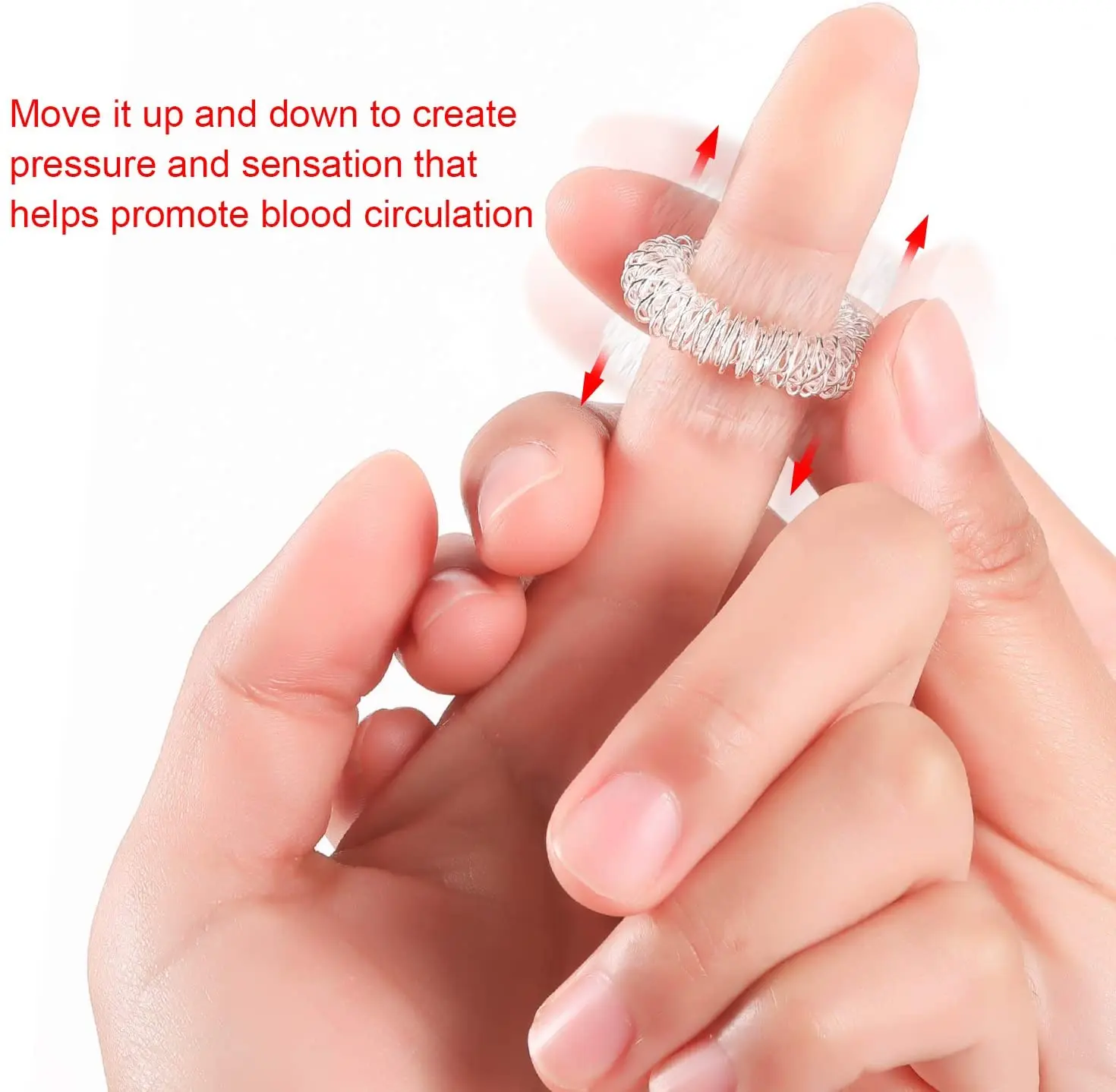 10 PCS Spiky Sensory Rings Great Spikey Fidget Toys Finger Acupressure Massage Rings Therapy Finger Circulation ring adhd