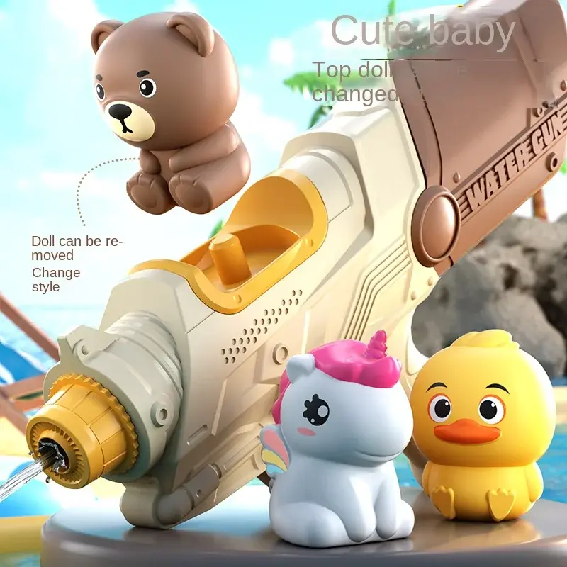 Kids Water Gun Toy Unicorn Ducks Bear Water Gun Toys Bursts Children's High-pressure  Automatic Water Spray Children's Toy Guns