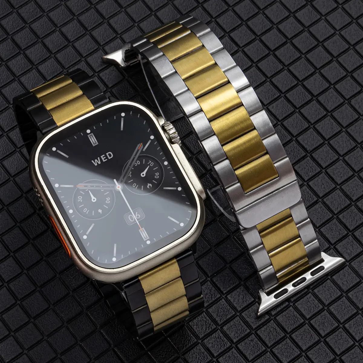 Stainless Steel Strap For Apple Watch Ultra 2 49 45 44 40 46 38 42 41mm Metal band Bracelet For iWatch Series 10 9 8 7 6 5 4 se
