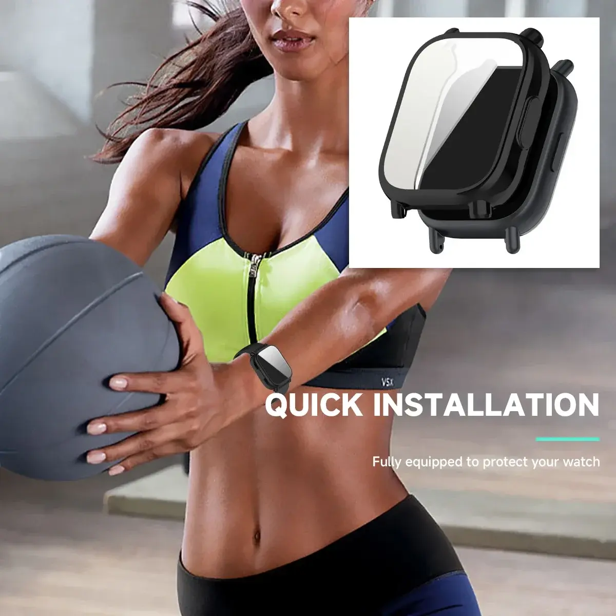 Protector Case+Silicone Strap For Xiaomi Redmi Watch 5 Active/5 Lite Full Cover Screen TPU Soft Shell and Breathable Sports Band
