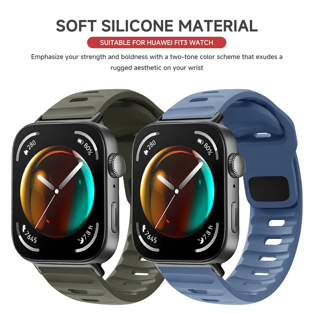 For Huawei Watch Fit 4 Pro Fit 4/3 Silicone Strap Sport Replacement Wristband Bracelet for Huawei Watch Fit3 2 1 Watchband Strap