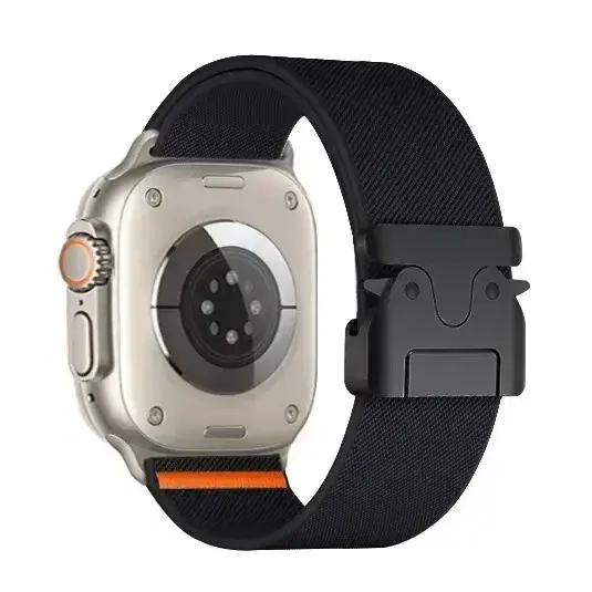Nylon Strap for Apple Watch Ultra 2 Band 49mm 10 9 8 7 45mm 41mm 44mm 46mm 42mm Braided Elastic Bracelet for IWatch Series 6 SE
