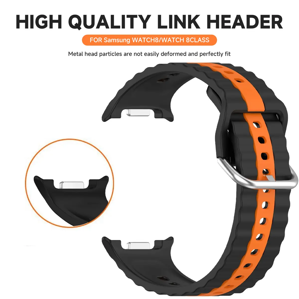 Silicone Sports Strap for Samsung Galaxy Watch 8 Classic Quick Breathable Wristband for Galaxy Watch 8 40mm 44mm Accessorie