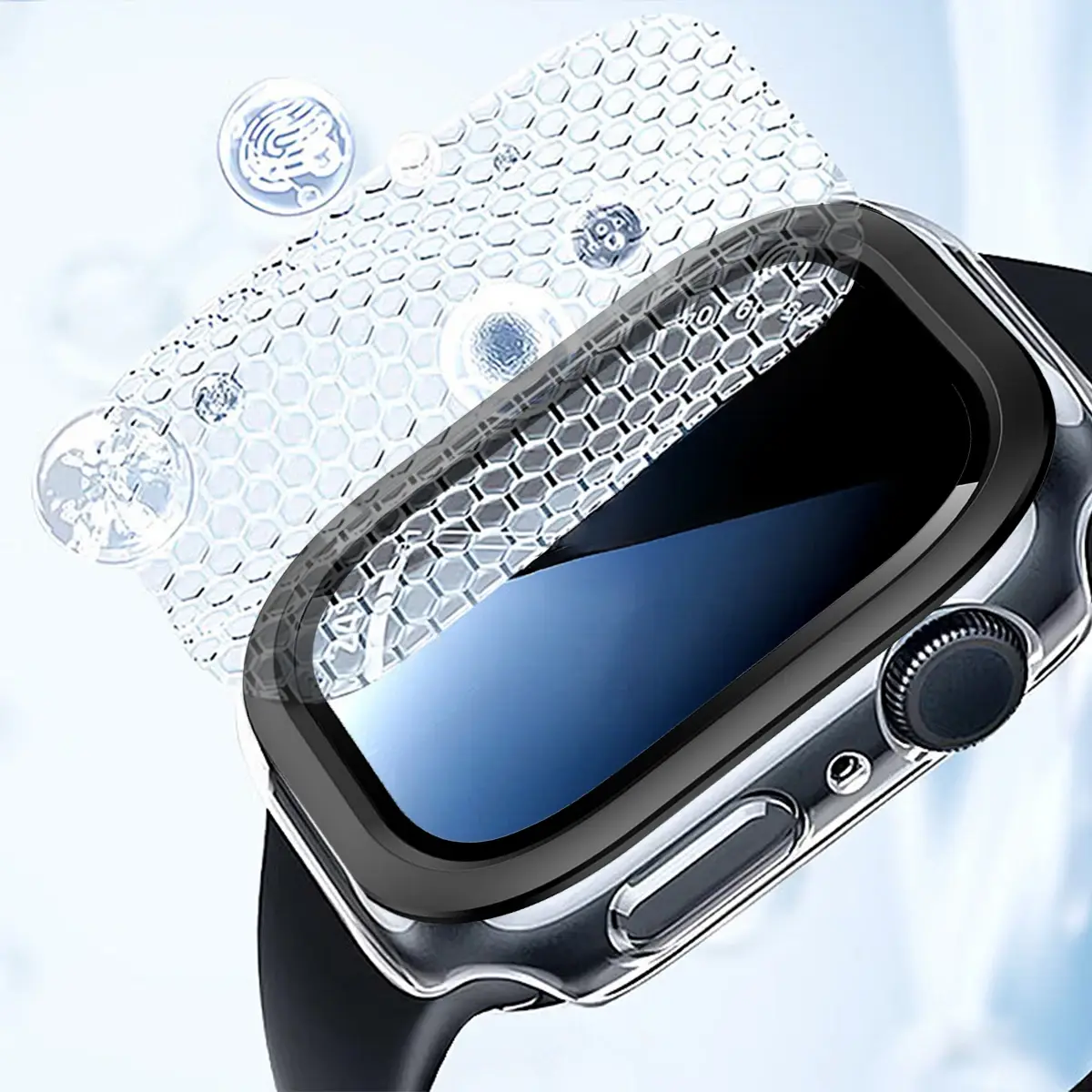 Tempered Glass+Case for Apple Watch Series 10 42mm 46mm Iwatch For Apple Watch Ultra 2 49mm Screen Protector Watch Accessories