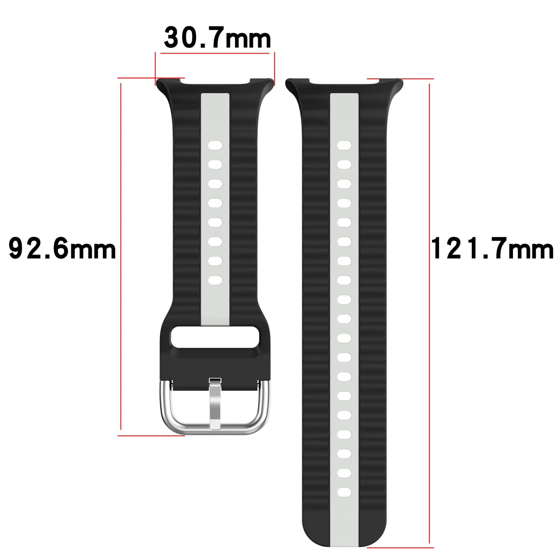 Silicone Sports Strap for Samsung Galaxy Watch 8 Classic Quick Breathable Wristband for Galaxy Watch 8 40mm 44mm Accessorie