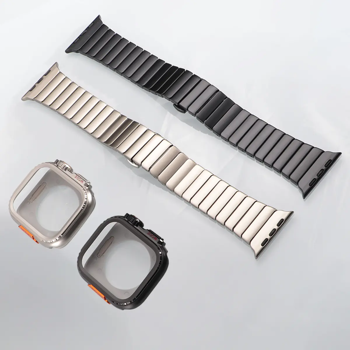 Case+Strap for Apple Watch Band Series Ultra 2 49mm Stainless Steel Metal Protective Shell Iwatch 10 46mm 42mm 9 8 7 6 45mm 44mm
