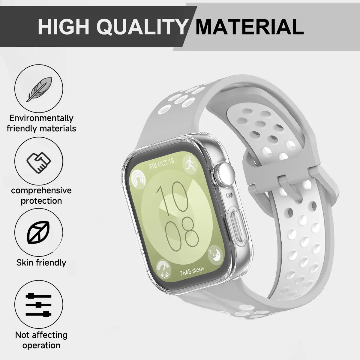 Glass+Case For Huawei Watch Fit 4 4Pro All-Around Screen Protector TPU Bumper Tempered Glass Watch Case For Huawei Watch Fit 3