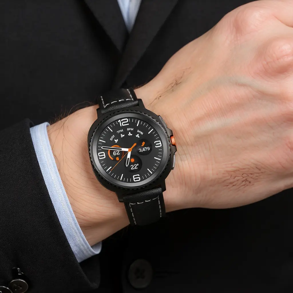 Leather Strap for Samsung Galaxy Watch 8 40mm 44mm High Quality Vintage Band for Galaxy Watch 8/8Classic 46mm Accessories