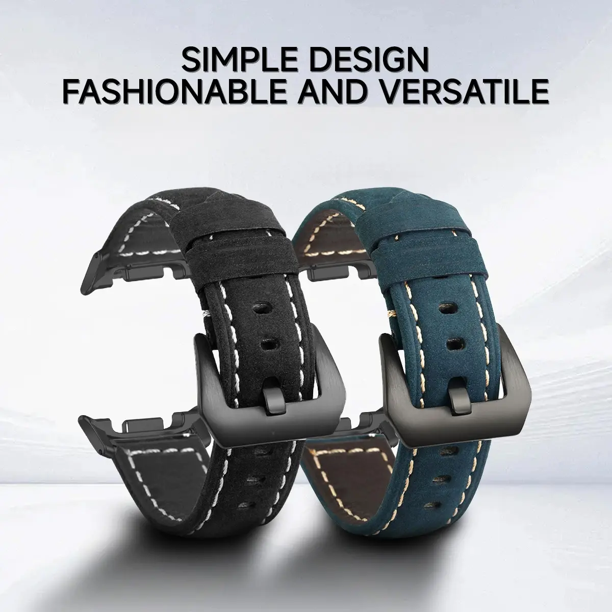 Leather Strap for Samsung Galaxy Watch 8 40mm 44mm High Quality Vintage Band for Galaxy Watch 8/8Classic 46mm Accessories