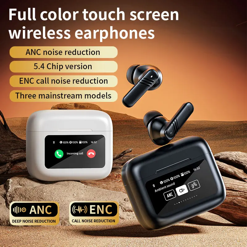 wireless earbuds for iphone18 &android Touch Screen ANC Noise Cancel Bluetooth earphones Headphones for airpoddings pro 2 3 max
