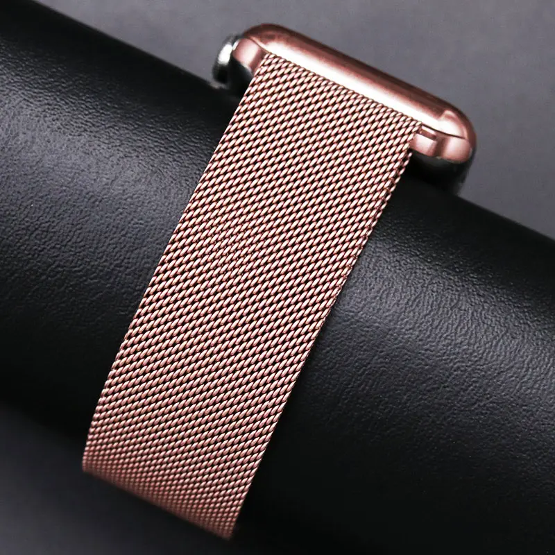 Milanese Loop For apple Watch band 45mm 44mm 40mm 49mm 41mm 38mm 42mm magnetic belt Bracelet iwatch Series 9 3 6 7 8 SE Ultra 2
