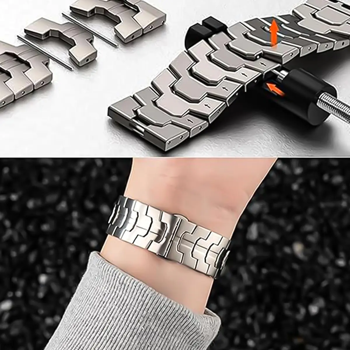 Stainless Steel Band for Samsung Galaxy Watch 8 40mm 44mm Ultra 2 Correa Band Strap for Galaxy Ultra 47mm/8 Classic Watchband