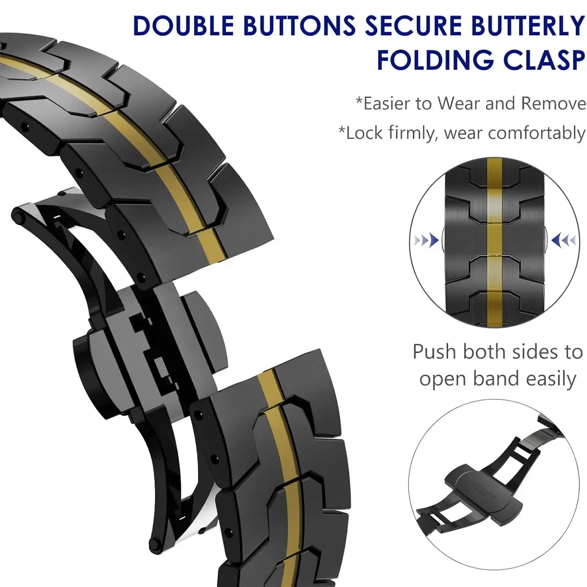 Stainless Steel Band for Samsung Galaxy Watch 8 40mm 44mm Ultra 2 Correa Band Strap for Galaxy Ultra 47mm/8 Classic Watchband