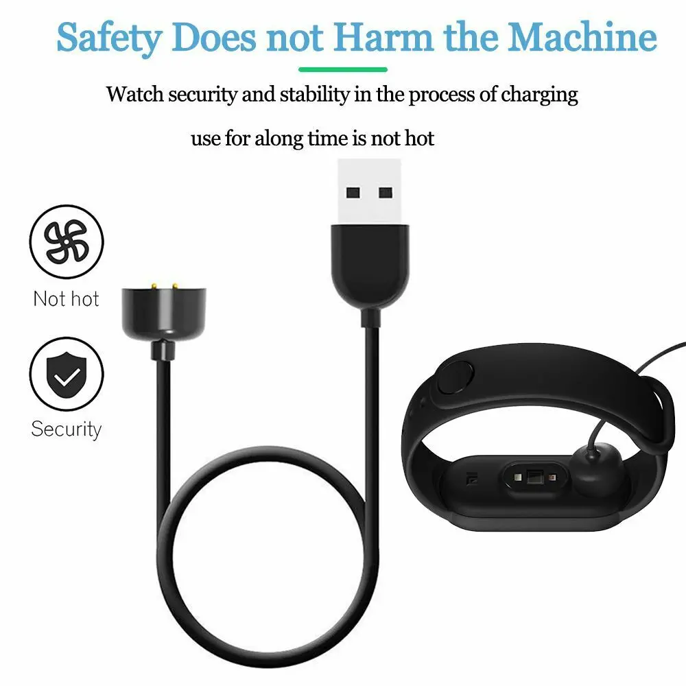 USB Charging Cable For Xiaomi Mi Band 6 5 4 3 2 Magnetic Chargers for Xiaomi Mi Band 7 8 Charger Line Portable USB Charger Wire