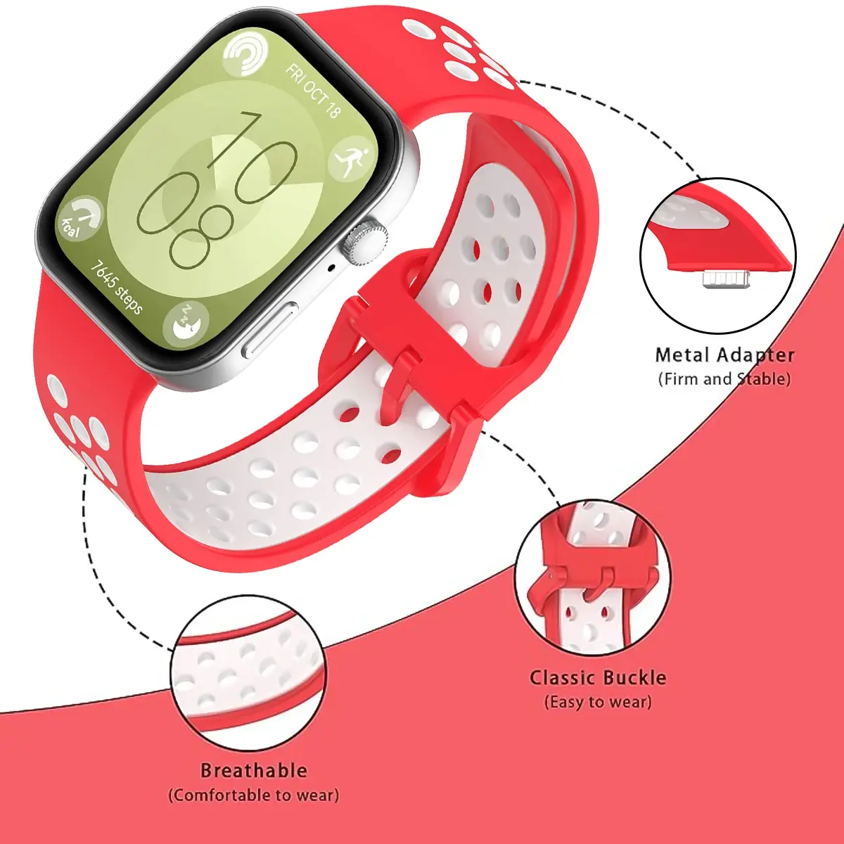 For Huawei Watch Fit4Pro 4Strap Accessories Sprot breathable Silicone Replacement belt Correa Bracelet for Huawei Watch fit3
