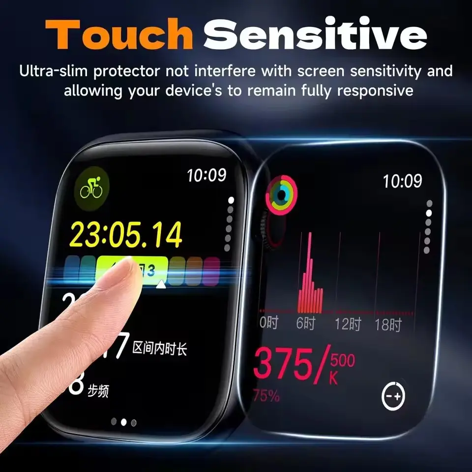 1-3PCS Easy install Ceramic Film For Apple iWatch Series 10 46mm 42mm ultra 2 49MM 7 8 9 6 5 4 45mm 44MM 41mm Screen Protector