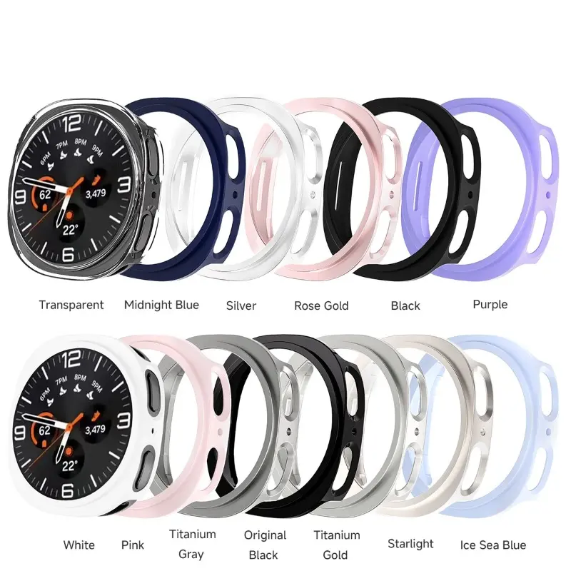 PC Hard Case For Samsung Galaxy watch 8 Classic Matte Cover Protective For Galaxy Watch 8 40mm 44mm Hollow Out Shell Accessories