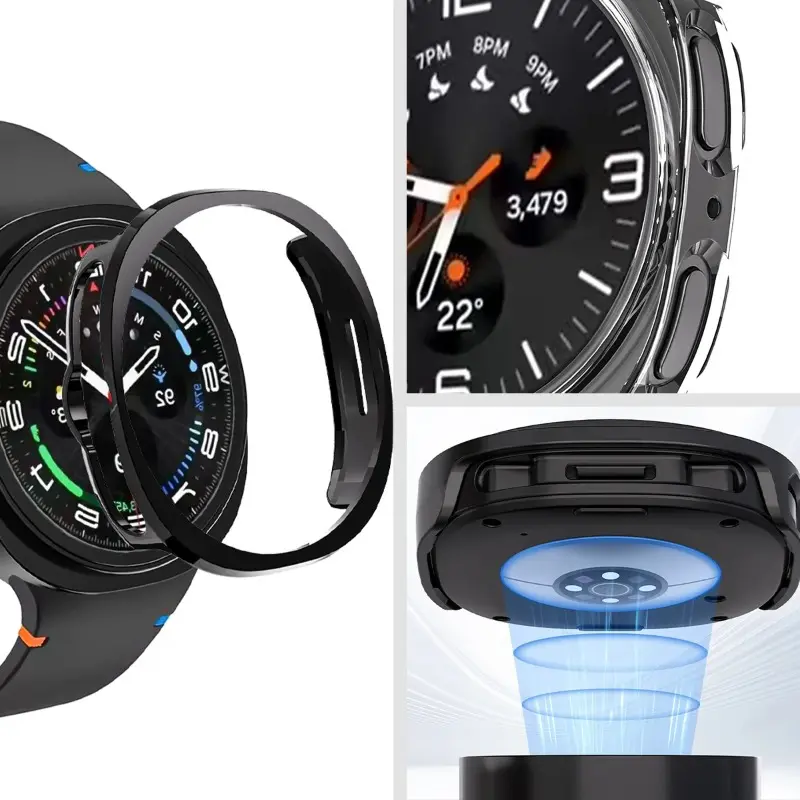 PC Hard Case For Samsung Galaxy watch 8 Classic Matte Cover Protective For Galaxy Watch 8 40mm 44mm Hollow Out Shell Accessories