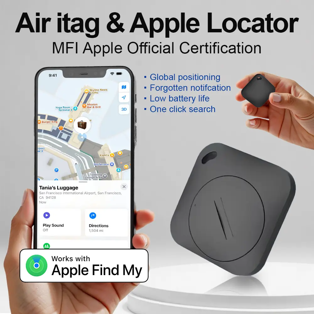 Apple  Find My Devices Gps Tracker IOS Portable GPS Tracker Anti-Lost Alarm Cycling Mini Gps Locator For Pets Children