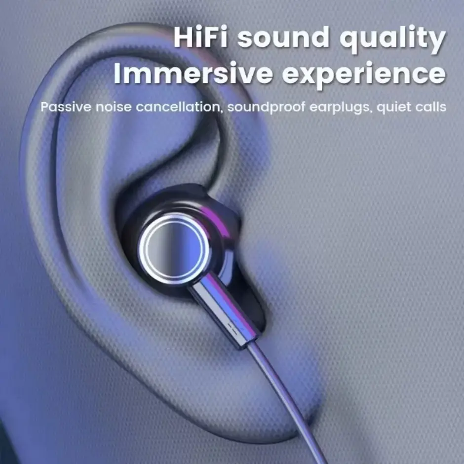 Muzisn Wireless Earphones 5.3 Neckband Headphones Gaming LED Display Stereo Sports Headset Halter Waterproof Magnetic Earbuds
