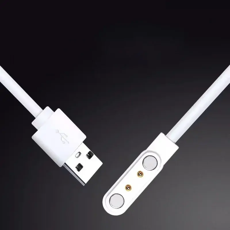 Smart Watch Magnetic USB Dock Charger 2pins 4pins Charging Cable High-Quality Magnetic Charging Cable For Q12 Kidswatch
