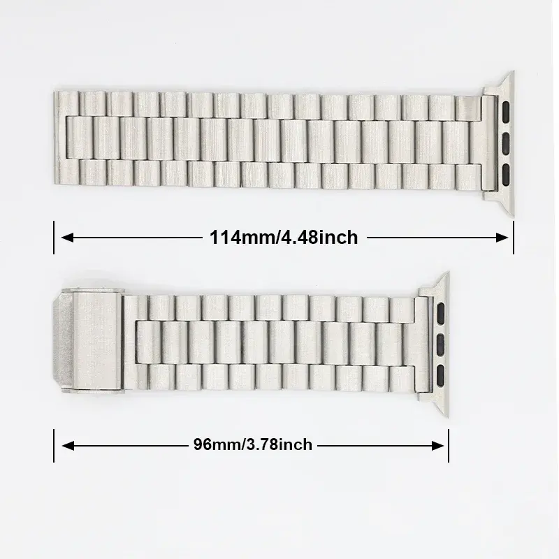 Stainless Steel Strap for Apple Watch Ultra 2 Band 49mm 45mm 44mm 42mm 41mm 40mm 38mm Wrist Bracelet for iWatch SE 9 8 7 6 5 4 3