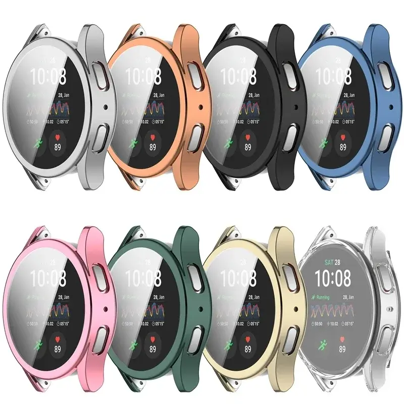 TPU Plating Case For Samsung Galaxy Watch 7 6 40mm 44mm Screen Protector Accessories All-Around Watch Case For Galaxy Watch FE