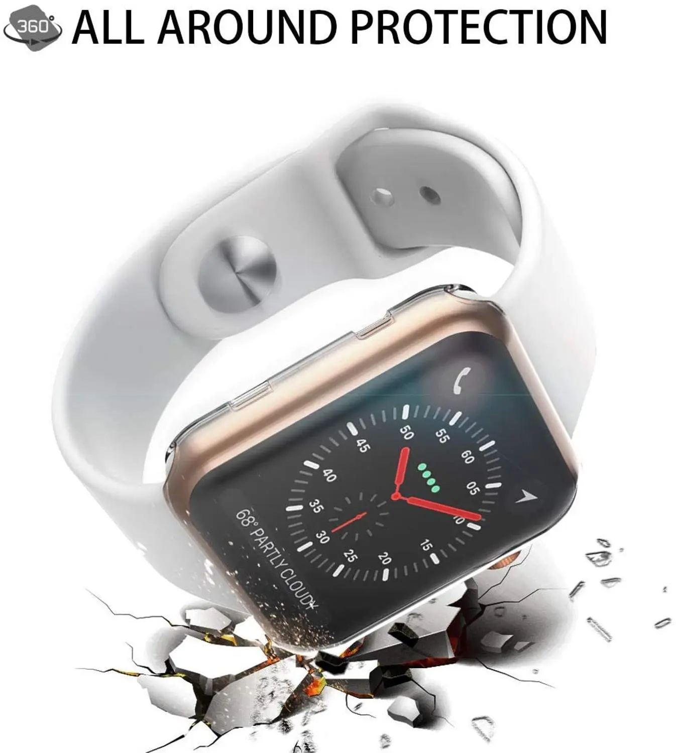 Screen Protector For Apple Watch Ultra 49mm Case Full TPU bumper Cover for iwatch series 9 8 7 6 5 45mm 41mm 44mm 40mm 42mm 38mm