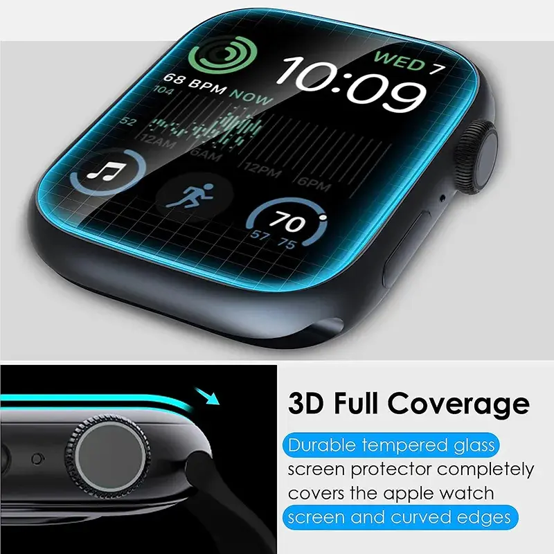 Screen Protector for Apple Watch se 6 5 4 40mm 42mm 44mm 38mm Soft Ceramic Film for IWatch Ultra 9 8 7 49mm 45mm 41mm Not Glass